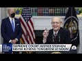 Supreme Court Justice Stephen Breyer retires tomorrow at noon