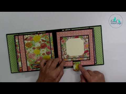 Walk Through of the Flower Market Album (CoolKatzCraft Ltd) using Graphic 45 'Flower Market'