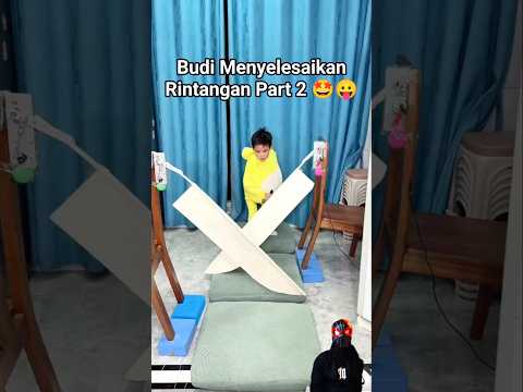 Budi Menyelesaikan Rintangan Part 2 🤩😛 #shorts #rintangan #dubbing #comedy #funny #videolucu