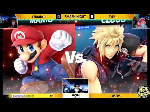 SSBU - 4o4 Smash Night 2 - VA| Ave~! (Mario) vs VILE| chooryu (Cloud) - Losers Quarter-Final