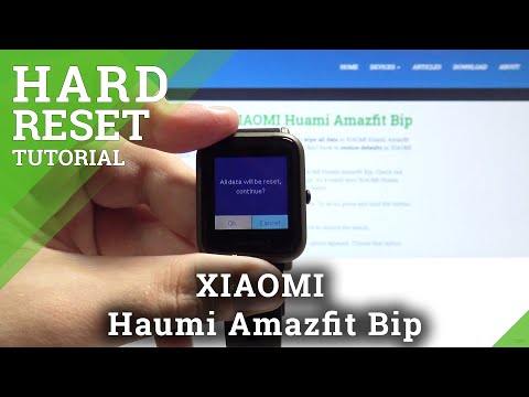 How to Factory Reset Xiaomi Huami Amazfit Bip - Wipe Personal Data