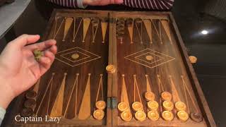 Backgammon Game Play - an exciting backgammon match with explanation through the game