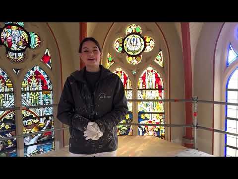9-jarige Fabienne restaureert eeuwenoude kerk Katwijk