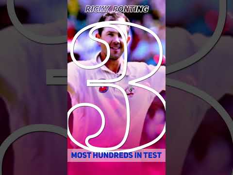 Most Hundreds In Test Career #cricket #shorts