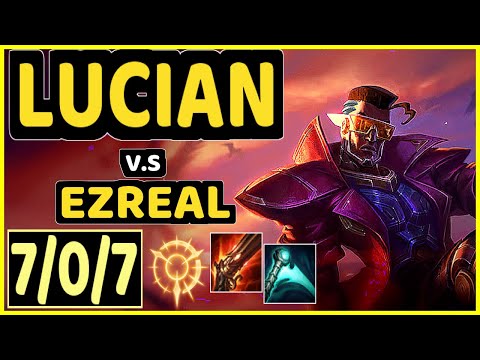 MICAO (LUCIAN) vs EZREAL - 7/0/7 KDA BOTTOM ADC CHALLENGER GAMEPLAY - BR