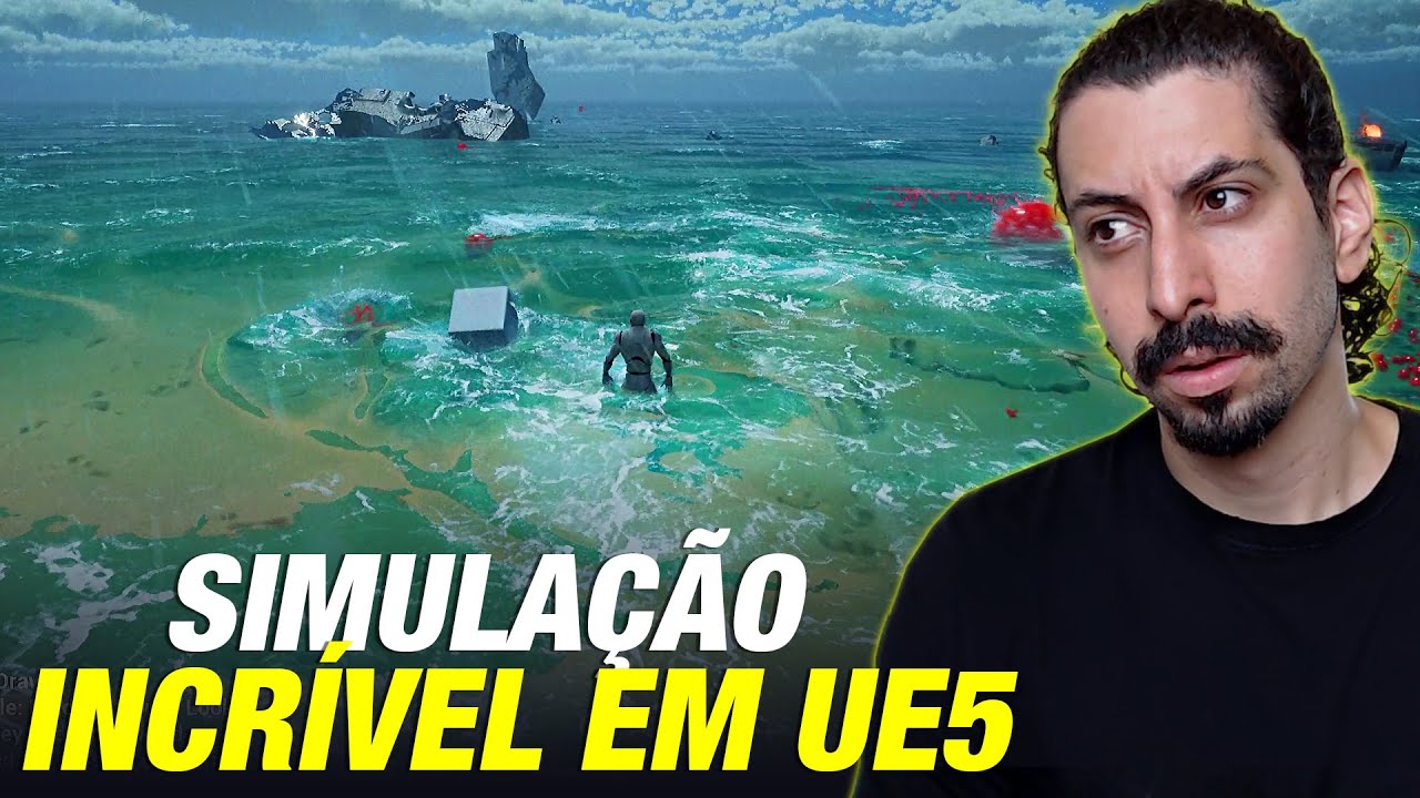 Água do GTA 6 (VI) vai ser assim REALISTA! Simulação de Rios e Oceanos dentro do Unreal Engine 5
