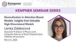 Generalization in Attention-Based Models with Lenka Zdeborová