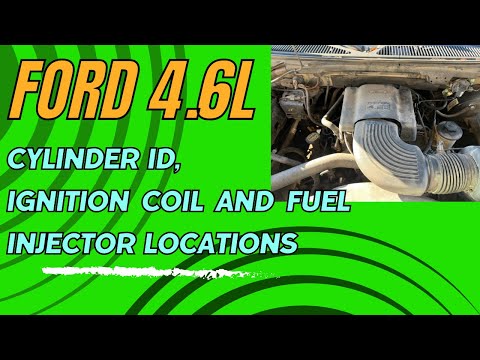 Ford 4.6L V-8 Cylinder Identification, Ignition Coil and Fuel injector Locations
