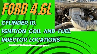 Ford 4.6L V-8 Cylinder Identification, Ignition Coil and Fuel injector Locations