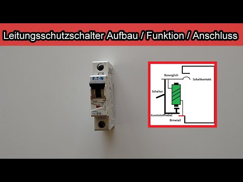 Leitungsschutzschalter – Aufbau – Funktion / LS Schalter / Sicherungsautomat anschließen