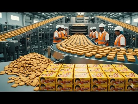 Inside the Parle-G Factory - the entire Process of making millions of Glucose Biscuits every day