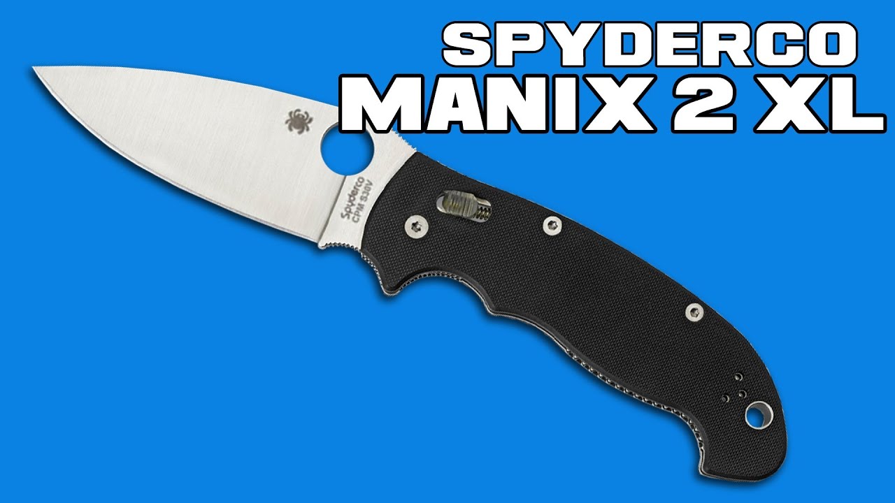 Spyderco Manix 2 XL Ball Bearing Lock Knife G-10 (3.88" Satin) C95GP2