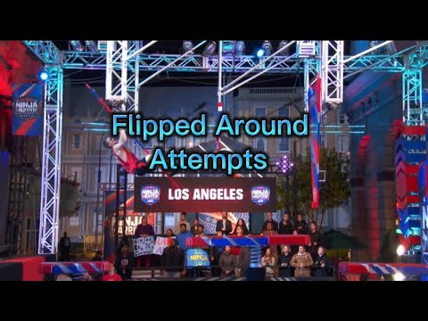 Every Flipped Around attempts in American Ninja Warrior 14