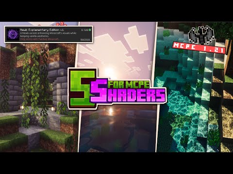 5 SHADERS REALISTIC TERBAIK MIRIP Seus - Di Minecraft PE 1.21+ | MCPE Render Dragon Low End Device
