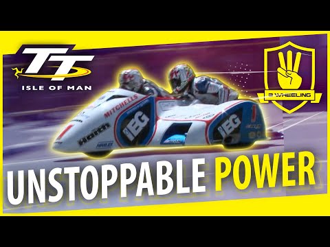 ⚡️UNSTOPPABLE POWER 👊 ISLE OF MAN TT // 3 WHEELING SIDECAR RACE 2