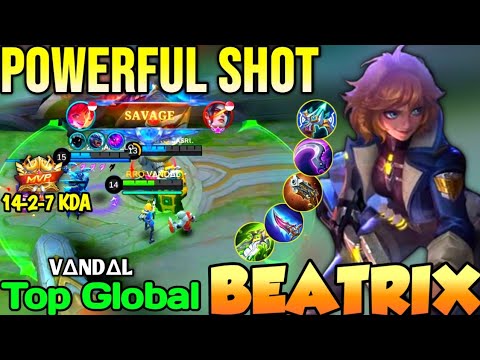 BEATRIX BEST BUILD IN 2022 | TOP GLOBAL BEATRIX VΔNDΔL - MOBILE LEGENDS
