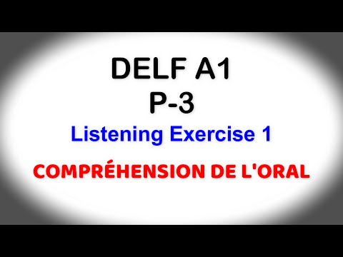 DELF A1 Listening Part-3 Exercise 1 |#delfa1 #frenchlistening #french #delf #learnfrench #listening