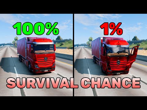 BeamNG.drive Realistic Crashes #16 | Epic Survival Chance Test
