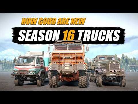 Snowrunner How Good are Season 16 Trucks | 3 New Trucks tested