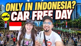 Car Free Day in Jakarta Surprised Us 🇮🇩 (England Has Nothing Like This)
