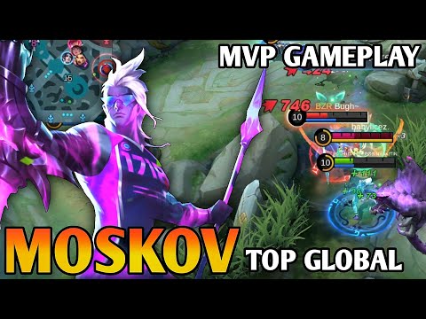 MOSKOV TOP 1 GLOBAL GAMEPLAY 2022 - Moskov best build 2022 - Mobile Legends