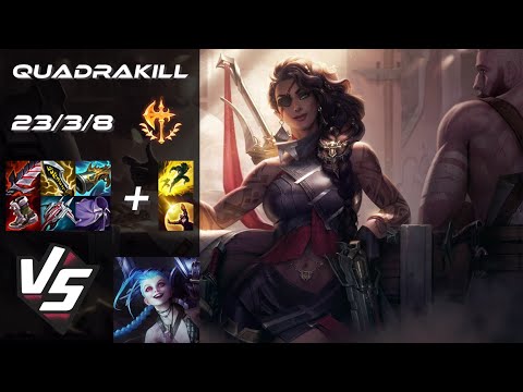 BOTTOM Samira vs Jinx [QUADRAKILL] - EU Grandmaster Patch 14.11