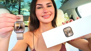 the most iconic apple watch series 10 unboxing | gold titanium ✨