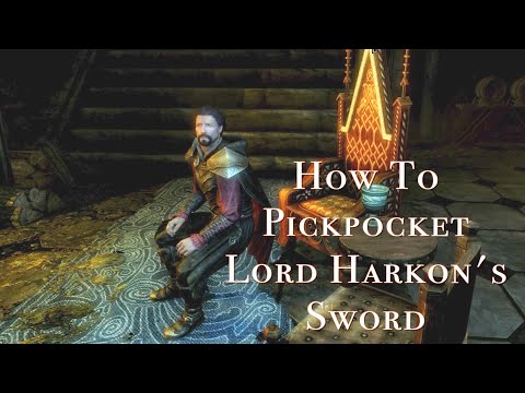 Skyrim ~ How To Pickpocket Harkon's Sword More Easily