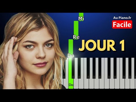 Louane Jour 1 - Piano Tuto Facile Karaoke Paroles
