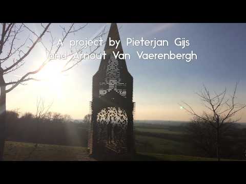 A church made of metal in Borgloon - Belgium | "Reading Between the Lines"