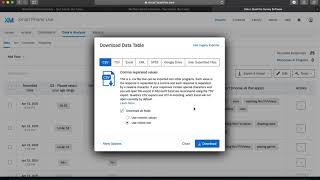 Exporting Qualtrics Data