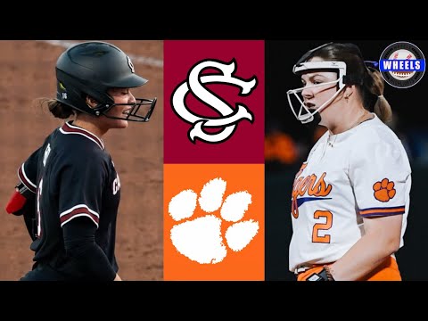 #12 South Carolina vs #19 Clemson (Great Game!) | 2025 College Softball Highlights