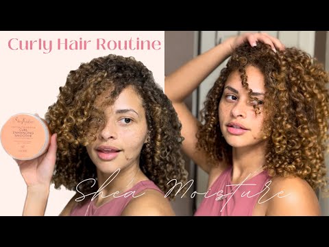 Curly Hair Routine | Shea Moisture Curl Smoothie...