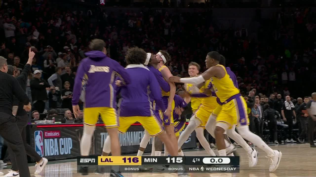 🚨 AUSTIN REAVES GAME-WINNER 🚨 Lakers STOP Wolves' comeback attempt | NBA on ESPN