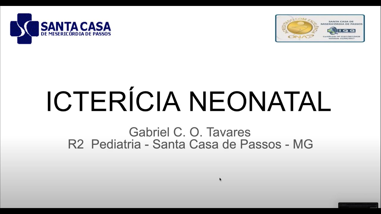 Aula de Icterícia Neonatal