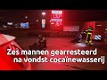 Politie vindt zes verstopte mannen in cocaïnewasserij