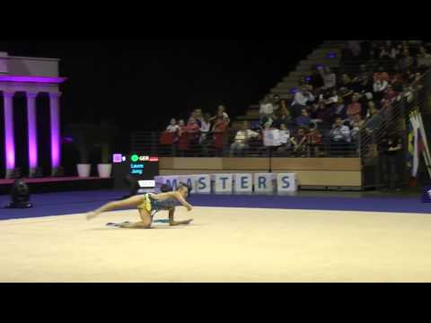 Berlin Masters 2014: Laura Jung with ribbon