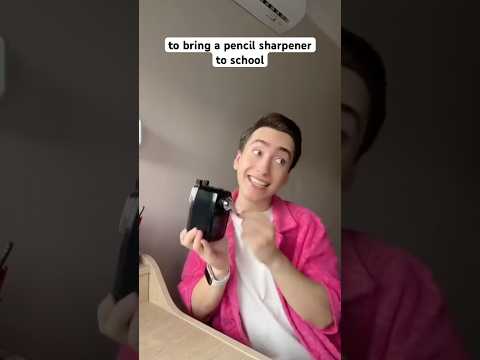 إحضار مبراة إلى المدرسة