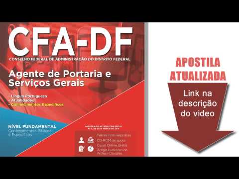 Apostila CFA DF 2015 - Agente de Portaria e Serviços Gerais