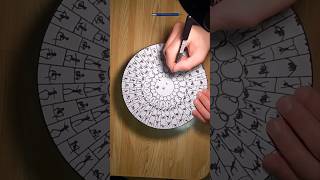 Download lagu Sensational spin art with lines using potters spinning wheel by @LimbaTrip #spinart #artspin #spin mp3