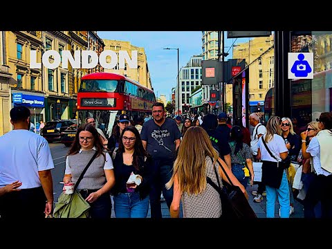 London West End Walking Tour September 2025 | Oxford Street to Tottenham Court Road [4K HDR]