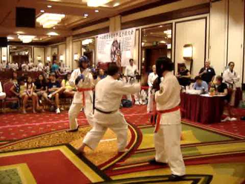 Derek sparring in the Isshinryu World Championship 2011