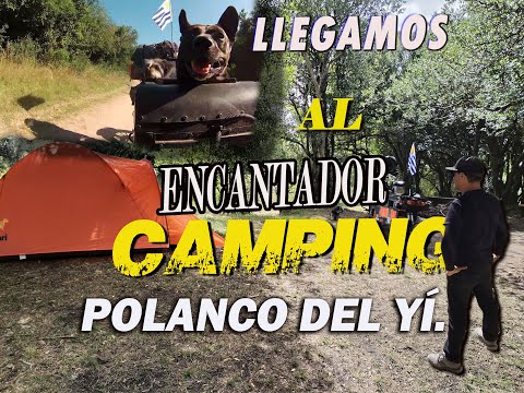 Llegamos al Camping "Polanco del Yí". Espectacular! #motoviajero #camping #mascotas