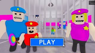 BUFF POLICE FAMILY PRISON RUN ESCAPE! (Obby) Roblox Gameplay Walkthrough No Death 4K