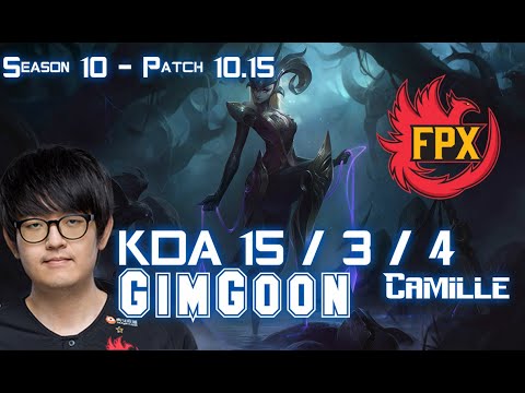 FPX GimGoon CAMILLE vs MORDEKAISER Top - Patch 10.15 KR Ranked