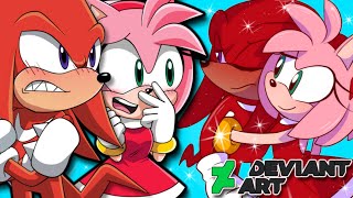 AMY CHEATS ON SONIC! - Knuckles & Amy VS DeviantArt - (FT Tails)