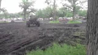 Reckless mud truck at crown