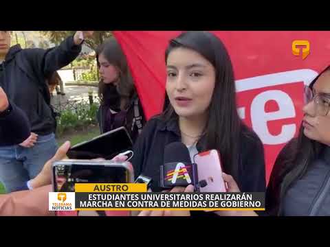 Estudiantes universitarios realizarán marcha en contra de medidas de gobierno