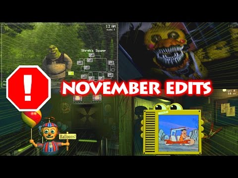 FNaF Edits COMPILATION | November 2016 | epicsurfingvids