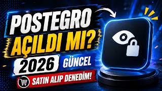 POSTEGRO AÇILDI MI? 2026 GÜNCEL - SATIN ALIP DENEDİM!